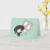 Carte Beetlejuice | Chibi Lydia Ghost Photography (Fleur jaune)