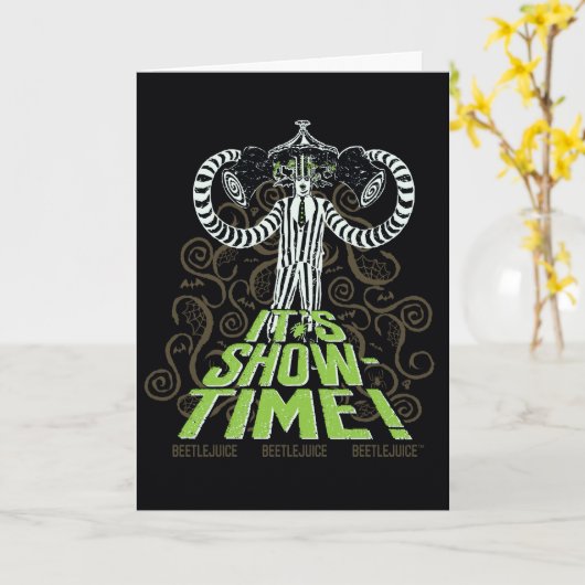 Carte Beetlejus | C'est l'heure du spectacle ! (Fleur jaune)