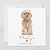 Carte Beige Cavapoo Chien maman Chiot Animaux de compagn (Devant)
