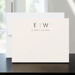 Carte Beige neutre Élégant Moderne minimaliste Merci<br><div class="desc">Express gratitude avec style en utilisant nos Cartes de Remerciements Monogramme minimaliste Élégant Moderne Classique. Conçues avec soin, ces cartes allient élégance intemporelle et minimalisme contemporain, ce qui en fait le choix idéal pour transmettre votre appréciation. Réalisées avec précision et attention aux détails, ces cartes de remerciement ne sont pas...</div>