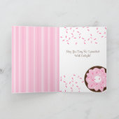 Carte Beignet arrosé par rose (Intérieur)