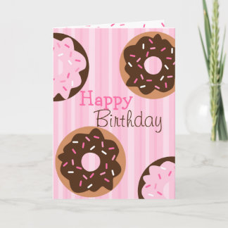Carte Beignet arrosé par rose