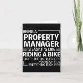 Carte Being A Property Manager Is Easy It's Like Riding  (Devant)
