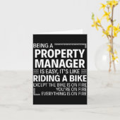 Carte Being A Property Manager Is Easy It's Like Riding (Fleur jaune)