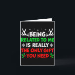 Carte Being Related To Me Funny Christmas Shirts Women M<br><div class="desc">Being Related To Me Funny Christmas Shirts Women Men Family</div>