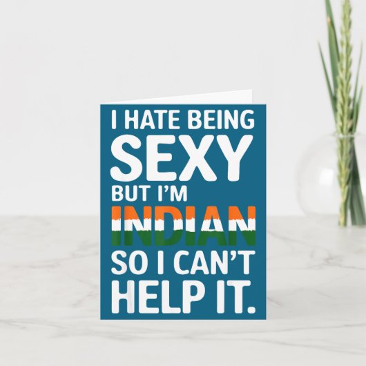 Carte Being Y Indian Funny India (Devant)