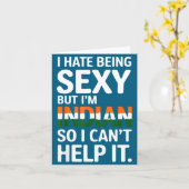 Carte Being Y Indian Funny India (Fleur jaune)