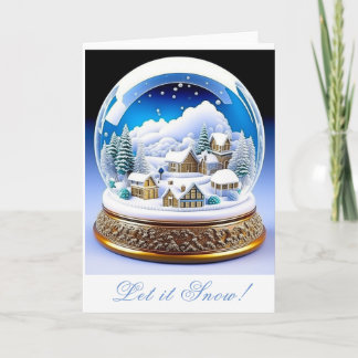 Carte Bela Brown Christmas Snow Globe