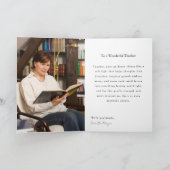 Carte Belated Tutor Birthday – Pink Roses & Study Theme (Intérieur)