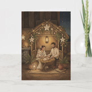 Carte Belen Nativité Vintage Philippin