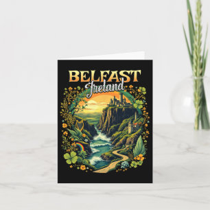 Carte Belfast Irlande Voyage Vacances Voyage Souvenir Ir