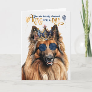 Carte Belge Tervuren Chien Roi pour Jour Amusant Anniver