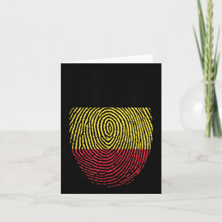 Carte Belgique Empreintes digitales Design Honorer l'esp