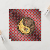 Carte Bélier et lapin terrestre (Devant/Arrière en situation)