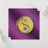 Carte Bélier et oxe métallique (Devant/Arrière en situation)