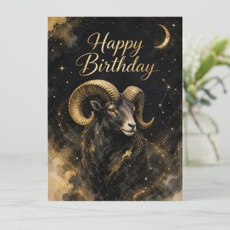 Carte Bélier Joyeux Anniversaire Conception de Signe du