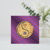 Carte Béliers et sapins (Debout devant)