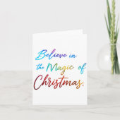 Carte Believe In The Magic Of Christmas (Devant)
