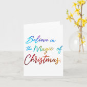 Carte Believe In The Magic Of Christmas (Fleur jaune)