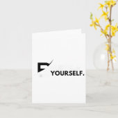 Carte Believe In Yourself Sitive Message Motivational Me (Fleur jaune)
