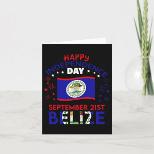 Carte Belize 43e jour de l'indépendance Fierté bélizienn