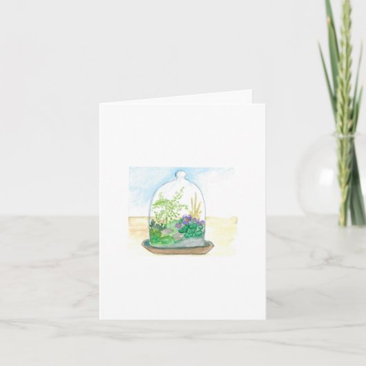 Carte Bell Jar Terrarium Blank (Devant)