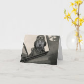 Carte Bella comme pilote des années 1940 (Fleur jaune)