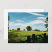 Carte Belle affiche du paysage rural (Devant / Derrière)
