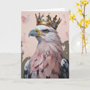 Carte Belle aigle dans une couronne toutes occasions