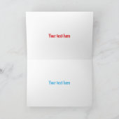 Carte Belle ambulance rouge caricature van (Intérieur)