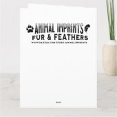 Carte Belle aquarelle éléphant (Dos)