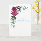 Carte Belle aquarelle Floral Félicitations Card (Fleur jaune)