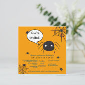 Carte Belle araignée Anniversaire/Halloween Enfant (Debout devant)