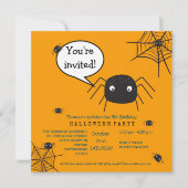 Carte Belle araignée Anniversaire/Halloween Enfant (Devant)