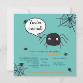 Carte Belle araignée Anniversaire/Halloween Enfant (Devant)