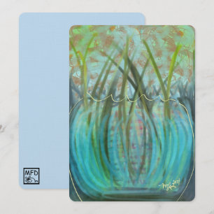 Carte Belle Art FloRAL lumineux décoration dopamine cont