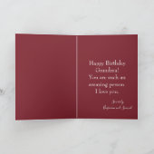 Carte Belle Automne Joyeux Anniversaire Grand-mère Photo (Intérieur)