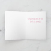 Carte Belle Bébé Félicitations Porte-Filles Rose (Intérieur)