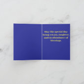 Carte Belle caniche blanche Anniversaire (Intérieur)