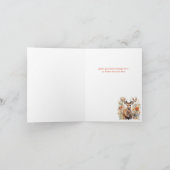 Carte Belle Cerf Entouré de Fleurs (Intérieur)