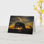 Carte Belle Chêne Solstice d'Été (Fleur jaune)