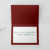 Carte Belle Chic Floral Bouquet Fleurs Blanches (Intérieur)