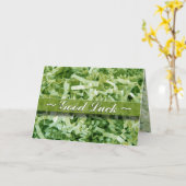 Carte Belle Chuck Vert Crinkled Papier broyé Abstrait (Fleur jaune)