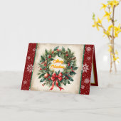 Carte Belle collection Festive de Noël (Fleur jaune)