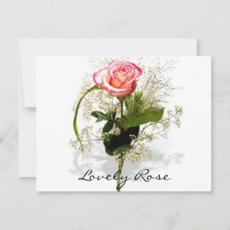 Carte Belle collection Rose