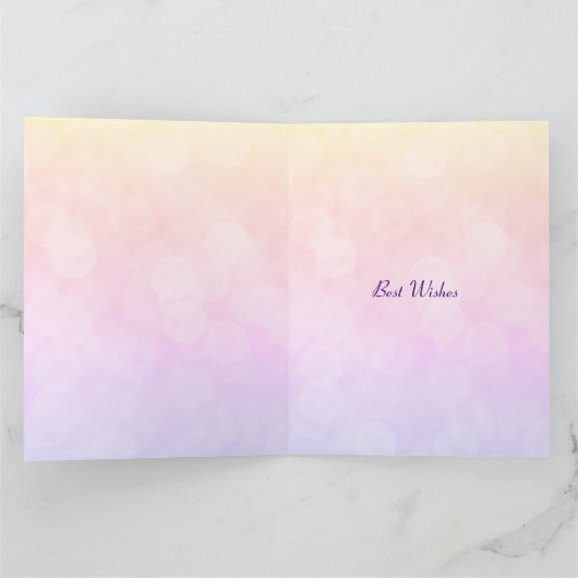 Carte Belle conception 100e anniversaire (Intérieur)