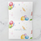 Carte Belle conception d'animaux d'anniversaire heureux (Intérieur)