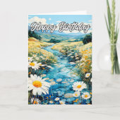 Carte Belle Crique Au Début Du Printemps | Joyeux annive (Devant)