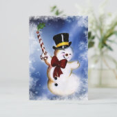 Carte Belle danse Snowman (Debout devant)