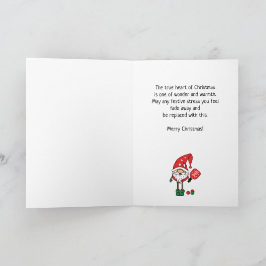 Carte Belle 🎅 de Noël (Intérieur)